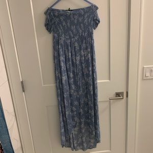 Francesca’s off the shoulder maxi dress